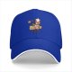 Black Baseball Cap With Cute Dog Chef Cooking Waffles Design