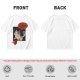 Olive cat graphic t-shirt with 'I don't wanna adult' print