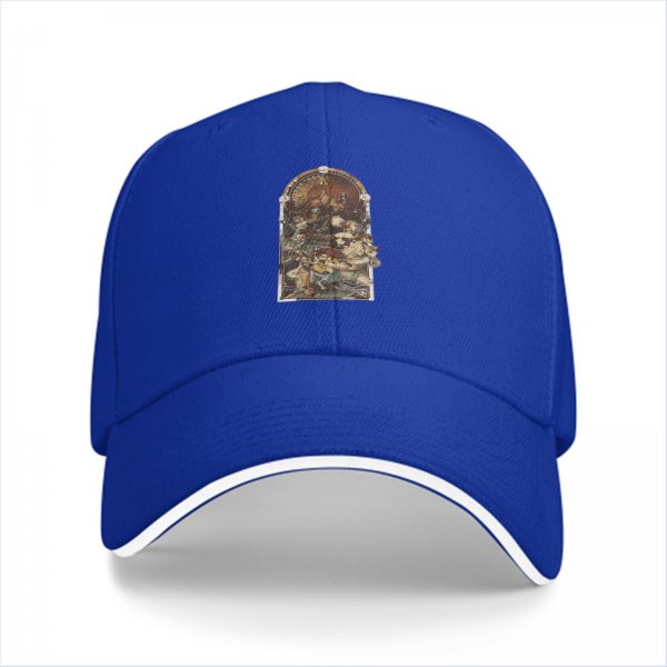 Black Baseball Cap with Archway Religious Art Print