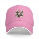 Black Baseball Cap with Cute Christmas Kittens and Holiday Gifts Print