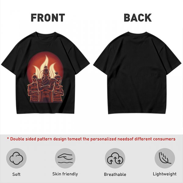 Avatar Fire Nation Characters Graphic Tee