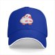 Black Baseball Cap With Cute Chubby Duck Graphic Design