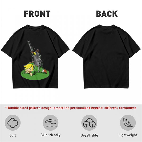 Legend of Zelda Cucco Defeats Link Graphic T-Shirt