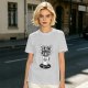 Olive t-shirt with Black Coffee gothic angry cup pentagram print