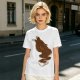 Olive T-Shirt With Coffee Wolf Steam Graphic Print