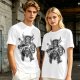 Olive T-Shirt with Sorcerer Mickey and Fantasia Villains Graphic