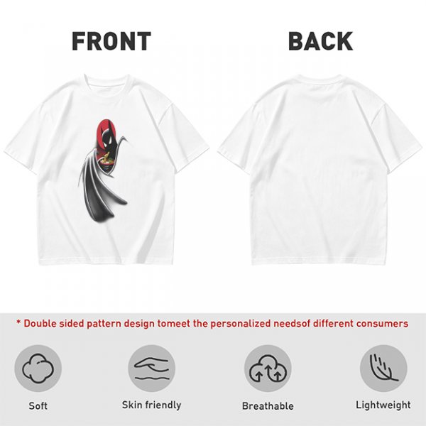 Olive Green T-Shirt With Batman Eating Ramen Graphic