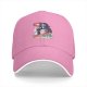 Black baseball cap with retro lifeguard graphic print