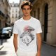 Olive T-shirt with Totoro and Friends Watercolor Print