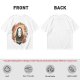 Spirited Away No-Face Graphic Tee with Cherry Blossoms and Lanterns
