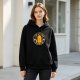 Black hoodie with 'I Don't Give A Duck' graphic and cartoon duck design