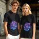 Olive T-Shirt With Galaxy D20 Dice Graphic