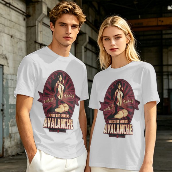 Avalanche Enlist Today Knock Out Shinra Graphic T-Shirt