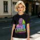 Olive Graphic T-Shirt With ElisaSue Artwork And Slogan