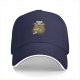 Black Baseball Cap With Cat UFO Abduction Graphic