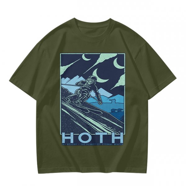 Hoth Skiing Graphic Tee for Winter Sports Fans