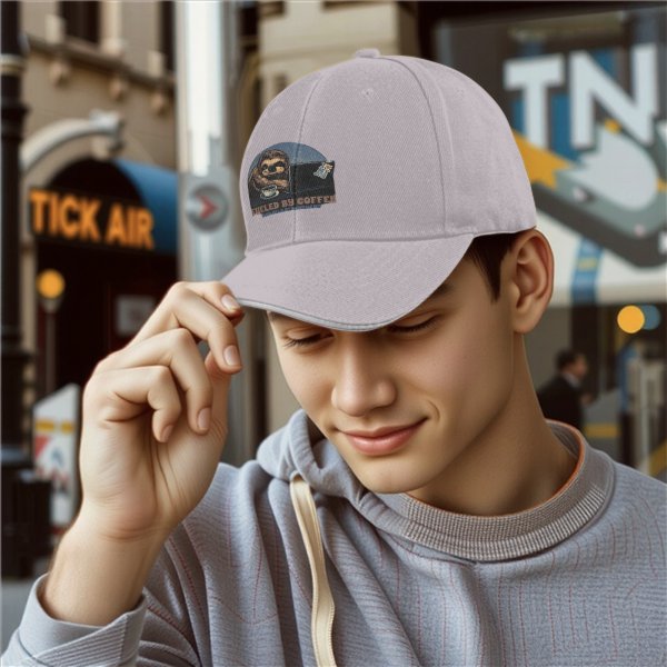 Sloth Fueled By Coffee And Mild Resentment Baseball Cap