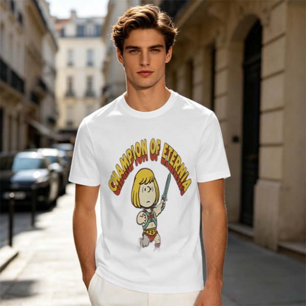 Champion of Eternia Cartoon Character Graphic T-Shirt