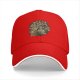 Black Baseball Cap With Detailed Fantasy Monster Art Print