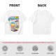 Oversized Graphic Tee with Death Flavor Bubble Tea Print