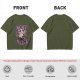 Olive T-Shirt with DJ Cat Graphic and Make Some Noise Text
