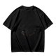 Olive green short-sleeve graphic t-shirt with vintage-style print
