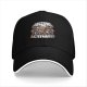 Black baseball cap with 'Caffeine Powers Activate!' coffee graphic