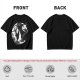 Olive T-Shirt With Western Gunslinger Crow And Roses Graphic