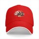 Black baseball cap with cute fantasy creature graphic print