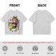 Olive T-shirt with Panda Warrior Riding Mythical Horse Graphic