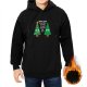 Black Christmas Hoodie With Funny Tree Graphic And Text
