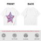 Olive T-Shirt With Patriotic Star Fast Food Print