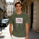 Olive t-shirt with cat holding 'It Probably Can Get Worse' sign