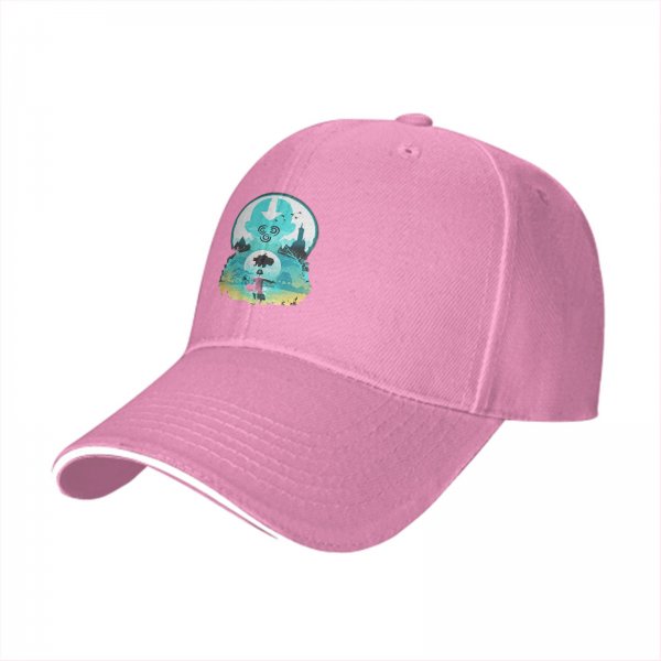 Avatar Themed Black Baseball Cap With Airbender Artwork