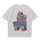 Olive T-Shirt With Colorful Donkey Pinata Graphic Print