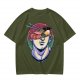 Olive T-Shirt With Classical Bust Ramen Bowl Art Print