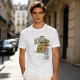 Olive green t-shirt with Slimer's Ghostbusters themed graphic print