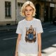 Olive Green T-Shirt with Final Fantasy Black Mage Graphic Print