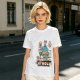 Olive T-Shirt With Funny Cat Graphic 'Catholic' Print