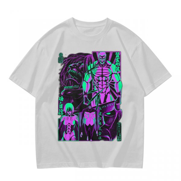 Attack on Titan Anime Villains Neon Graphic T-Shirt