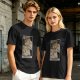 Olive Green T-Shirt With The Princess Tarot Card Style Anime Print