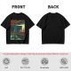Olive T-Shirt With Surreal Bar Scene Graphic Print