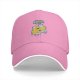 Black baseball cap with cheese and mice graphic print