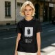 Olive t-shirt with 'I Want To Believe' UFO landscape print