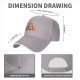 Black baseball cap with a winking bear graphic that says Here for the Snacks