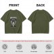 Olive green t-shirt with Dread Pirates graphic print