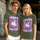 Unicorn Hunter Graphic Tee with Sword and Sparkle Design