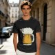 Olive Green T-Shirt With Funny Sheep Beer Mug Graphic