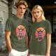 Olive T-Shirt With Praise The Sun Retro Knight Graphic