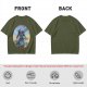 Olive T-Shirt Featuring Skeletor Holding His Havoc Staff